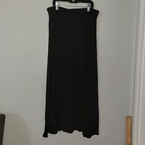 New York & Company Stretch Black 32 Inches Long Medium Maxi Skirt Size M Y2K